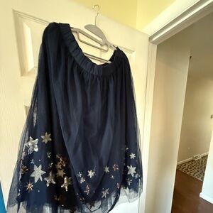 Blue stars tulle skirt